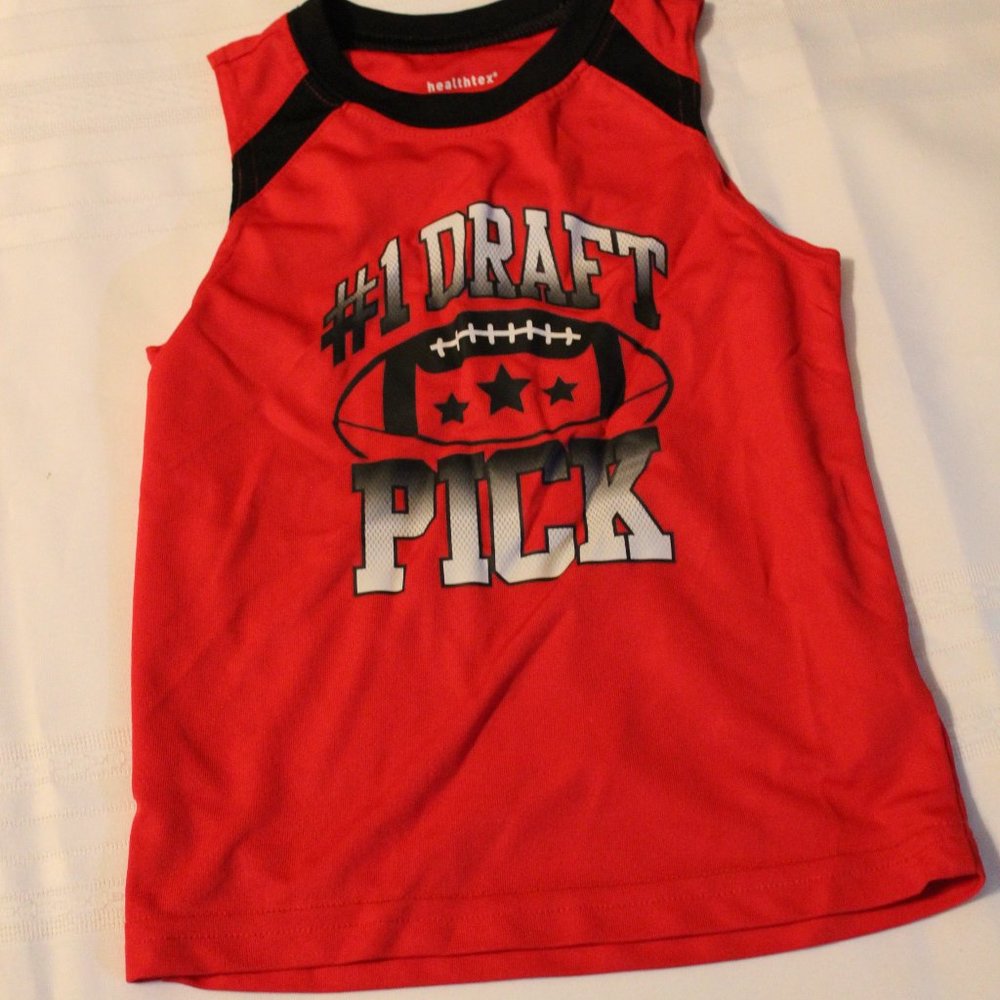 Healthtex Boys 4T Tank Top #1 Draft Pick (G)